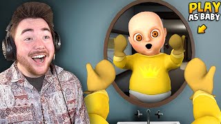 PLAYING AS THE BABY MOD!!! | The Baby In Yellow Gameplay (Mods)