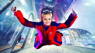 Diana and Roma Learn How To Fly indoor flight with iFLY Dubai!