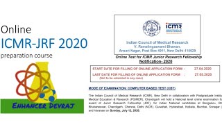 ICMR JRF EXAM 2020|| ICMR JRF Official Notification Release|| Full details||