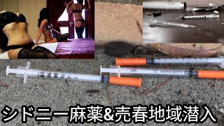 ライブ配信【シドニーアンダーグラウンド】シドニー麻薬常用者が出没する公園〜危険地域を歩く〜風俗店が点在する闇地域を紹介【シドニーシャーロック✕SSRセルフディフェンス】