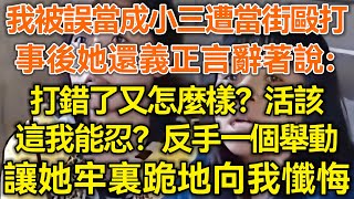 我被誤當成小三遭當街毆打！事後她還義正言辭著說：打錯了又怎麼樣？活該！這我能忍？反手一個舉動！讓她牢裏跪地向我懺悔！#生活經驗 #情感故事 #深夜淺讀 #幸福人生 #深夜淺談