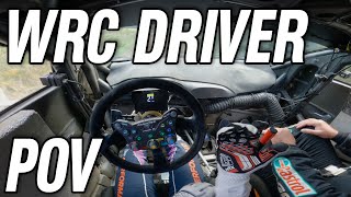 WRC Driver's-Eye View of the Puma Hybrid Rally1 in a forest | Gus Greensmith in Greystoke | 4K