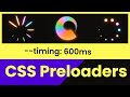 How to create a Creative CSS Preloader using CSS Variables! 🔥 👍