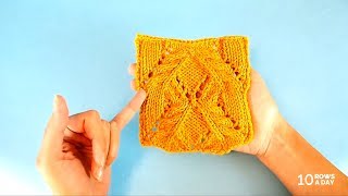 Fancy Pattern With Lace, Cables and Three Types of Decreases