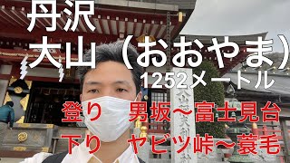 丹沢大山（登り・男坂〜富士見台、下り・ヤビツ峠〜蓑毛）に登って来たのね