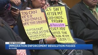 Immigration enforcement resolution passes in El Cajon