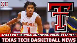 Texas Tech Basketball Lands 2024 4-Star PG Christian Anderson