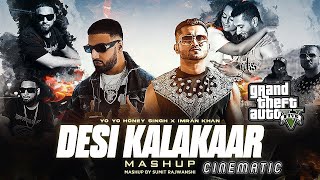Desi Kalakaar Mega Mashup - Yo Yo Honey Singh ft.Imran Khan | GTA 5 LA Cop Chase