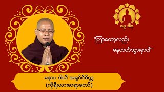 ''ကြာတော့လည်းနေတတ်သွားမှာပါ''-မနာပ ဒါယီ အရှင်ဝိစိတ္တ(ကိုရီးယားဆရာတော်)