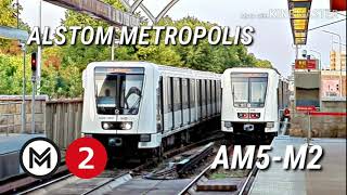 BUDAPEST METRO M2•ALSTOM AM5-M2 WITH HOWLING MOTORS SOUND 🔊