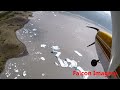 knik river glacier alaska flying