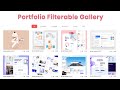 Portfolio Filter Image Gallery using HTML CSS & jQuery | Filterable Image Gallery | Lightbox Effect