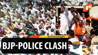 BJP Launches Vidhan Sabha Gherao In Bhubaneswar, Police Charge Protesters