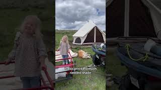 13' Canvas Bell Tent Review, White Duck Outdoors #familycamping