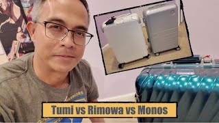 Tumi vs Rimowa vs Monos