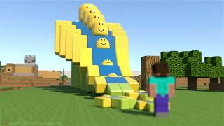 Minecraft vs Roblox - Domino effect - Oddly Satisfying 😉