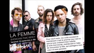 La Femme ("Mystère", "Psycho Tropical Berlin") : "Septembre" live, 16/09/2016 Fnac Bercy (Paris).