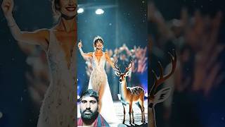 Girl with animal deer#youtubeshorts #shortsfeed #shorts #agt #americagottalent #magic #angel #cute