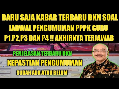 TERJAWAB !! BARU SAJA KABAR TERBARU BKN SOAL JADWAL PENGUMUMAN ...