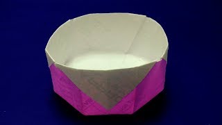 Origami Bowl DIY How to make Easy Paper Bowl Origami Instructions step by step#paperCraft