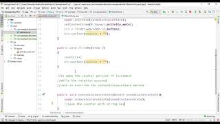 Saving Android Activity state using Save Instance State
