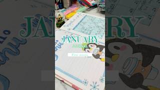 January Journaling🦋 #music #shortsviral #painting #trending #shorts #journaling