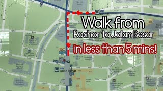 Walking from DT13 Rochor to DT22 Jalan Besar in less than 5 mins