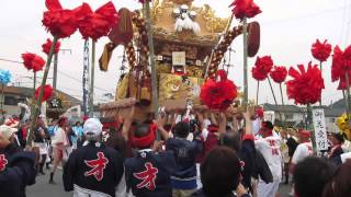 2015年10月11日才天満神社秋祭り本宮 才 則直 小坂 下石田 四町顔合わせ2