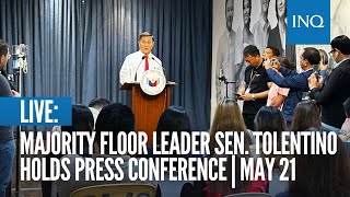LIVE: Majority Floor Leader Senator Francis Tolentino holds press conference | May 21