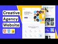 Build a Creative Agency Website Using HTML CSS JavaScript