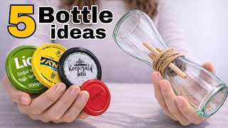 Don't Throw Away Glass Bottles and Jars! 5 Genius Recycling Ideas♻️