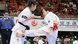 【新極真会】第53回全日本大会　女子2回戦　菊川vs田中　SHINKYOKUSHINKAI KARATE