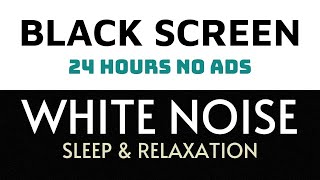 White Noise | Black screen - No ads - 24 hours | Sleep, Study, Focus