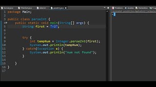 JAVA | How to use Integer.parseInt() to see if a int is in a string & TRY CATCH for bounds checking