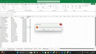 Setting up Data Validation Rules in Excel