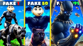 Franklin& ShinChan⚡Controlling BlackPanther Wakanda Suit Upgrade🔥😱In GTA 5 Telugu