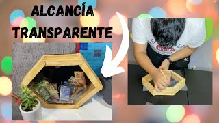 Alcancía transparente 😱 David Gómez ♥️🙋‍♂️ DIY 🤩