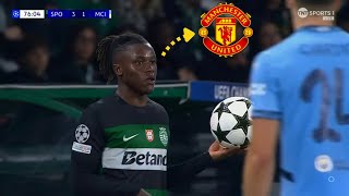 Geovany Quenda vs Man City in The Champions League | Man United Target 🔴