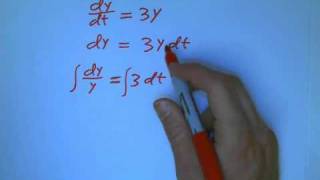 Separable equations: intro and first example