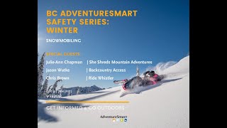 AdventureSmart Safety Series Winter 2021 | Snowmobiling Dec. 9, 2021