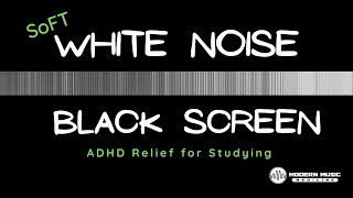 White Noise Black Screen - ADHD Relief - Improve Focus I Increase Dopamine