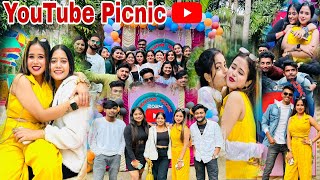 YouTube Creator Picnic♥️গিয়ে Creatorদের কোলে উঠে পরলাম😂।60জন YouTuber একসাথে কাউতালি।