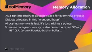 .NET Memory Management 101 - dotMemory Video Tutorial
