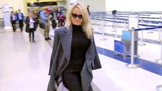 Pamela Anderson Smiles When Asked If She'll Attend Former Friend, Donald Trump's Inauguration