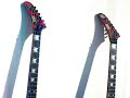 esp double kerry king kkv380 crackle v custom guitars