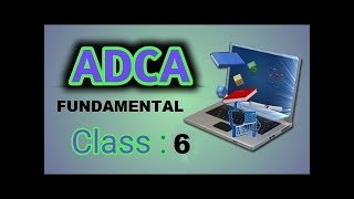 Aashiya Computer ADCA Fundamental Class-6 | Taskbar Setting In Computer System |