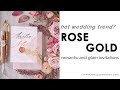 Hot wedding trend - rose gold wedding invitations