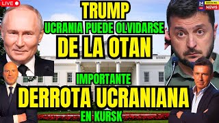 UCRANIA ATERRADA: TRUMP NO A LA ENTRADA EN OTAN.RUSIA FIRME ANTE EE.UU. MACRON RIDICULO.ZELENSKI.UE