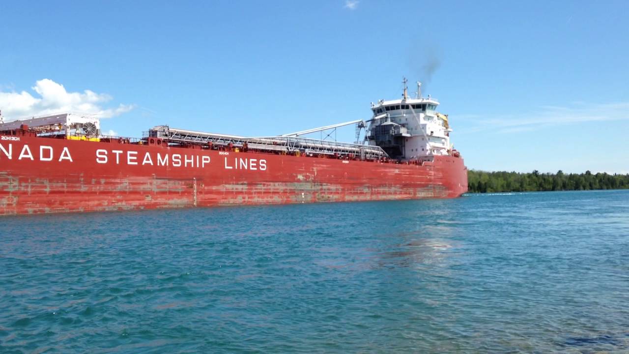 Great Lakes Freighter CSL Baie Comeau - YouTube