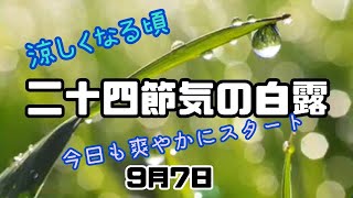 【二十四節気の白露】2021年09月07日（火）アレクサおはよう（ALEXA good morning）